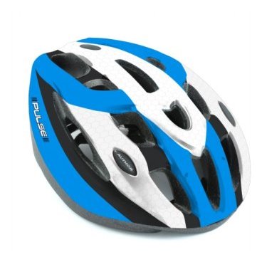 Велошлем спортивный AUTHOR PULSE INMOLD 111 BLU, 15 отверстий (50-56см) сине-белый 8-9001166