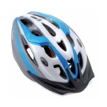 Велошлем спортивный AUTHOR PULSE InMold 091 Blu, 15 отверстий (50-56см) сине-белый 8-9001162