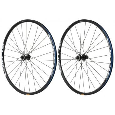 Колеса велосипедные Shimano MT15 переднее и заднее, 26'', Center Lock, цвет черный EWHMT15AFR6BE
