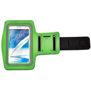 Держатель-чехол водозащитный Vinca Sport, на руку, для Galaxy Note/Note2, N 7100, зеленый, AM 05 green