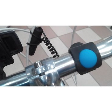 Звонок велосипедный M-Wave, электро 100Дб, быстросъемный, пластик, влагозащитный, с батареей, черный, 5-420270