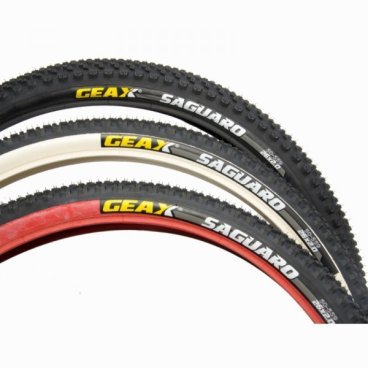 Покрышка велосипедная GEAX Saguaro , rigid, 26x2.0, red/black/black, 112.3SG.23.50.211TG