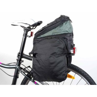 Фото Велосумка на багажник AUTHOR CarryMore LitePack20, с плечевым ремнем, V=20л, черная, 8-15000097