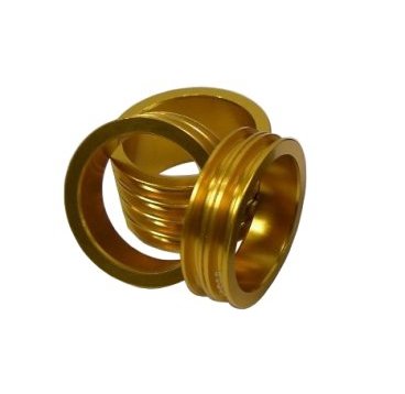 Кольцо проставочное NECO, 1-1/8"х15мм, золотое, алюминий, ALLOY SPACER-R 1-1/8"