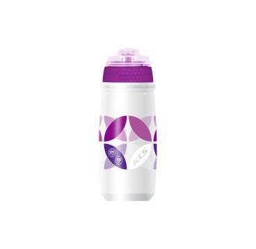 Фляга KELLYS ATACAMA, 0.65л, белый/фиолетовый, с крышкой, Bottle ATACAMAPurple 0,55l