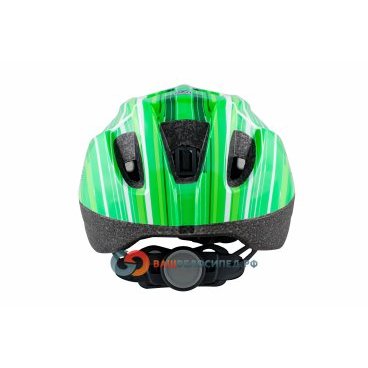 Детский шлем велосипедный Author Mirage 128Grn INMOLD 11 отверстий зелено-белый 48-54см