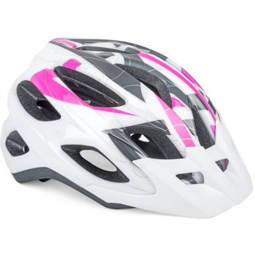 Велошлем женский AUTHOR SECTOR 164 PNK, бело-розовый, 8-9001361