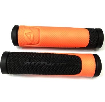 Ручки  на руль AUTHOR AGR-600-D3, 130 мм, резиновые, 2-х компонентные, черно-серые, 8-33452006