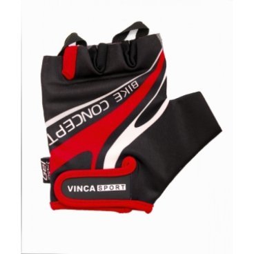 Велоперчатки Vinca sport, VG 949 black/red