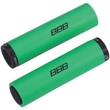 Фото Грипсы велосипедные BBB StickyFix, 130 mm, силикон, зеленые, BHG-35
