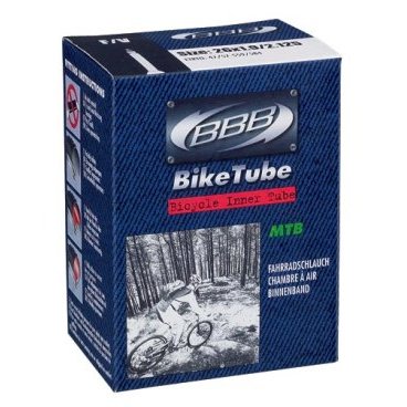 Фото Камера велосипедная BBB, 26*1,5-1,75, DV-EP, 40 mm, защита от проколов, данлоп, BTI-62