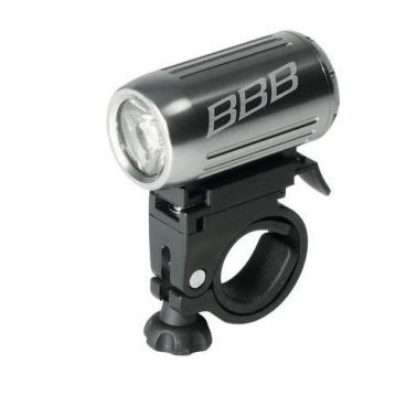 Фонарь велосипедный BBB HighPower, 3W, LED, светодиодный, серебристый, BLS-64