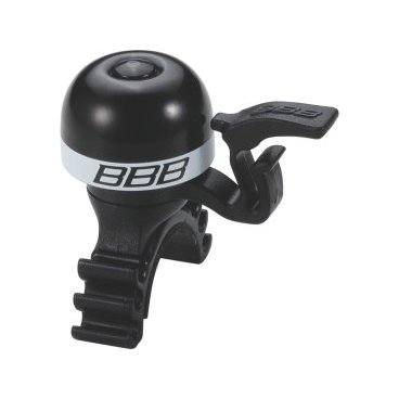 Звонок велосипедный BBB MiniFit, черный/белый, BBB-16