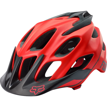 Фото Велошлем Fox Flux Solid Colors Helmet, матовый красный, 17785-262