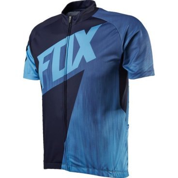 Велофутболка Fox Livewire Race SS Jersey, черно-синяя, 12265-002-M