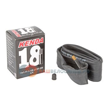 Камера велосипедная KENDA 18"х1.75-2.125  (47/57-355), авто ниппель, 5-511334