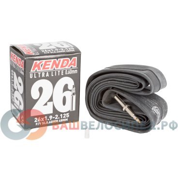 Камера для велосипеда KENDA 26"х1.90-2.125 (47/57-559) Ultralite спортниппель 48мм 5-515217