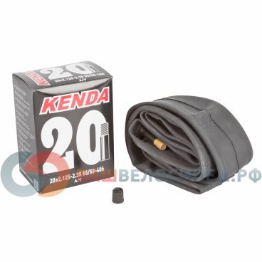 Велокамера KENDA 20", 2,125-2,35 (55/58-406), широкая, автониппель, 5-511324