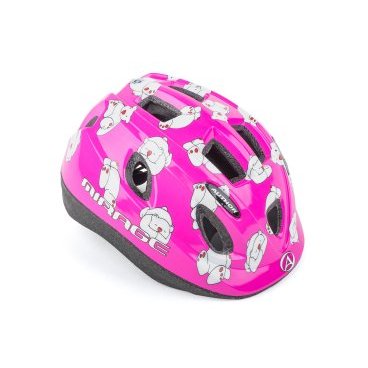 Шлем детский AUTHOR Mirage 161Pnk Bear INMOLD, светодиодный фонарь, розовый, 48-54см, 8-9089980