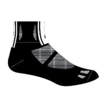 Велоноски Elite socks, облегченные, анатомические, черно-серые, 16-080