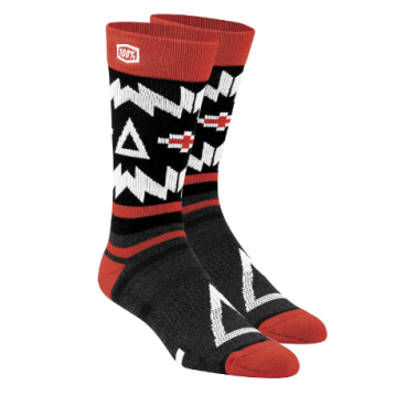 Носки 100% Jeronimo Athletic Socks, черно-красный, 2018, 24012-013-18
