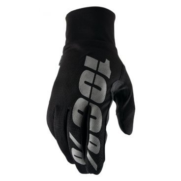 Фото Велоперчатки 100% Hydromatic Waterproof Glove, черный, 2018, 10011-001-12
