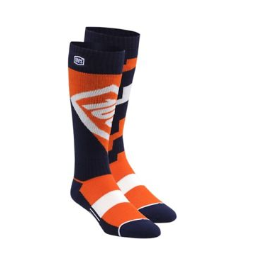 Носки 100% Torque Comfort Moto Socks, оранжевый, 2018, 24007-006-18