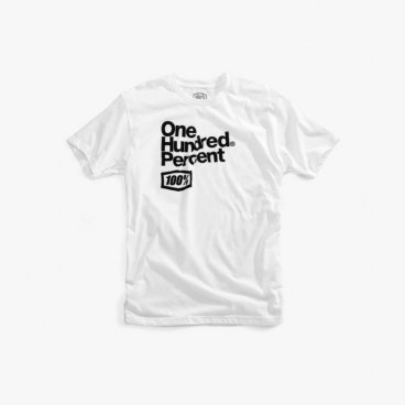 Футболка 100% Baldr Tee-Shirt, белый, 2018, 32077-000-12