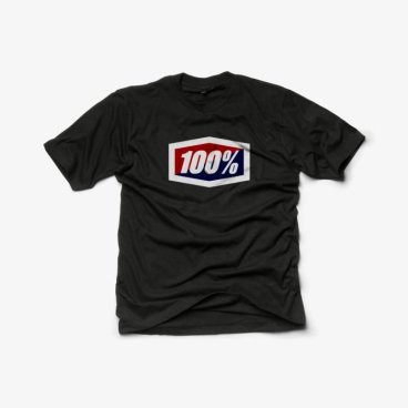 Футболка 100% Official Tee-Shirt, черный, 2018, 32017-001-12