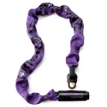 Фото Велосипедный замок Kryptonite Chains Keeper 785 Integrated цепь, на ключ, 7 х 850 мм, пурпурный, 720018001614