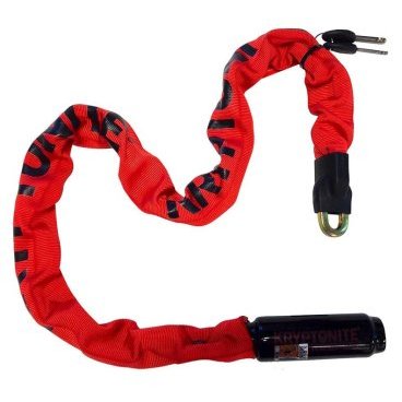 Велосипедный замок Kryptonite Chains Keeper 785 Integrated цепь, на ключ, 7 х 850 мм, красный, 720018001591