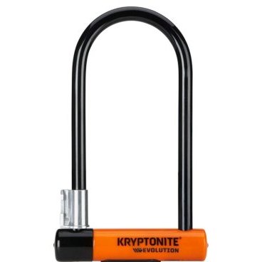 Велосипедный замок Kryptonite Evolution Standard 4, U-lock, на ключ, оранжевый, 720018002130
