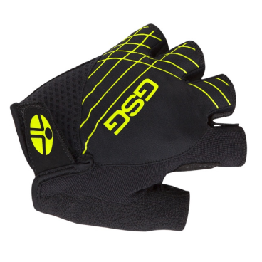 Велоперчатки GSG Lycra Gloves, неоновые желтые, 2018, 12180-06-L