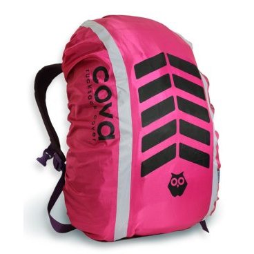 Фото Чехол на рюкзак со световозвращающими лентамиCOVA™  "СИГНАЛ", цвет фуксия, объем 20-40 литров, FOP55507