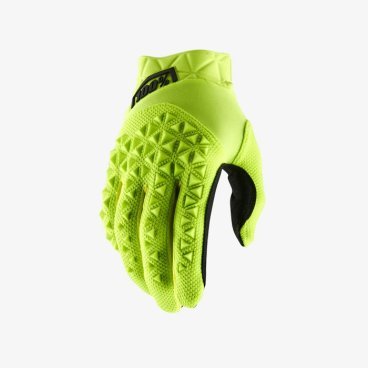 Велоперчатки 100% Airmatic Glove, желто-черный, 2018, 10012-014-12