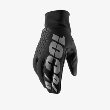 Велоперчатки 100% Hydromatic Brisker Glove, черный, 2018, 10010-001-12