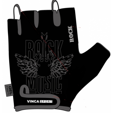 Фото Велоперчатки Vinca Sport, черный/серый, VG 870 Rock