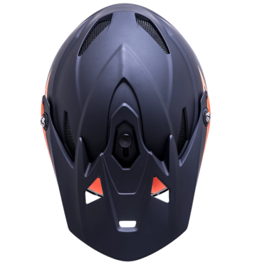 Шлем велосипедный KALI Full Face DOWNHILL/BMX ZOKA, матовый черно-оранжевый 2019, 02-619225