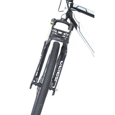 Велобагажник OSTAND CD-241, передний, 24-29", под эексцентрик, алюминий, черный, 6-190241