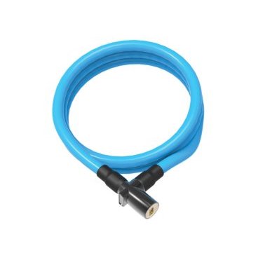 Фото Велосипедный замок Onguard Lightweight Key Coil Cable Lock, стальной тросовый, на ключ, 1500 х 8мм, синий, 8192