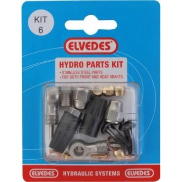 Велосипедный набор для гидролинии ELVEDES (M8X1 + Banjo) Kit 6, для переднего и заднего тормозов , для Formula, 2016009