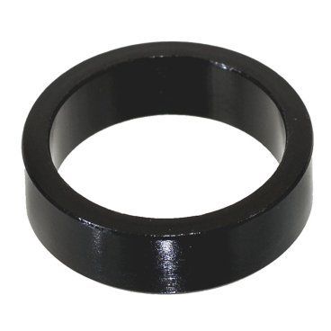Велосипедное кольцо MESSING, под вынос 1 1/8", алюминий, черный, 10мм, 390603