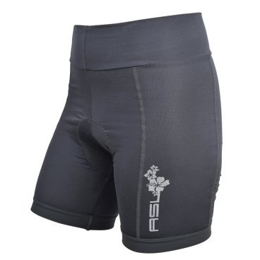 Фото Велошорты женские AUTHOR Shorts Lady Sport X8, с памперсом, широкий пояс, черные, Чехия, 8-7106502