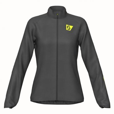 Фото Куртка женская велосипедная SCOTT RC RUN WB black/yellow, 2019, 264801-1040