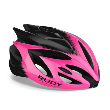 Велошлем Rudy Project RUSH Pink Fluo/Black Shiny 2019, HL570172