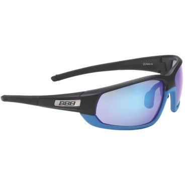 Очки велосипедные BBB 2018 Adapt Fulframe  PC MLC blue lenses черный, синий UNI, BSG-45