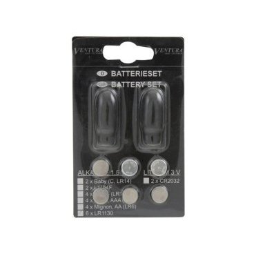 Батарейки VENTURA L1131/LR1130, комплект, 6 штук (для арт. 519975, 519976), 640808