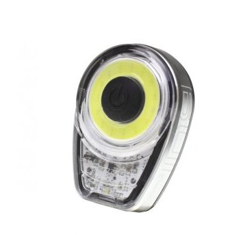 Фонарь велосипедный Moon Ring 1, передний, диодный, 6 режимов, прозрачный с серебристым, яркость 60, USB, WP_Ring_W