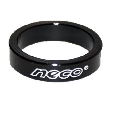 Кольцо проставочное NECO AS3605, алюминий, 1-1\8", 5мм, black, NECO AS3605,5мм,black