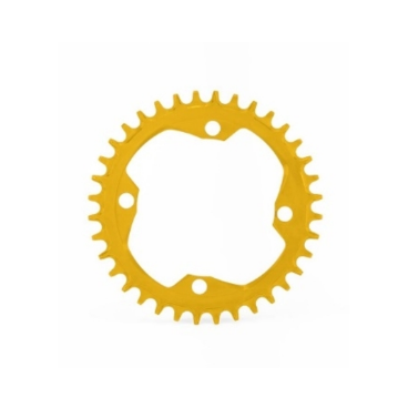 Звезда велосипедная Garbaruk, передняя, 104 BCD Round 36T Gold, 5907441536158